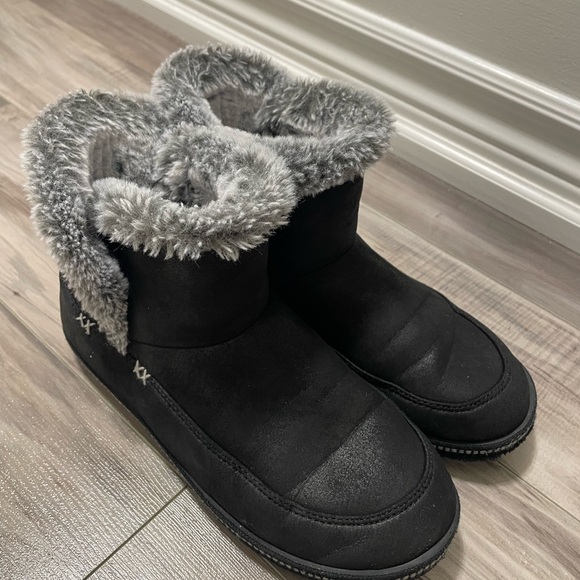 Skechers Faux Fur Lined Memory Foam Winter Boots Size 6 - Picture 8 of 8